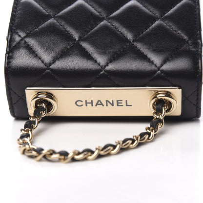 Chanel Lambskin Quilted Mini Trendy CC Chain Wallet Black 9 of 11