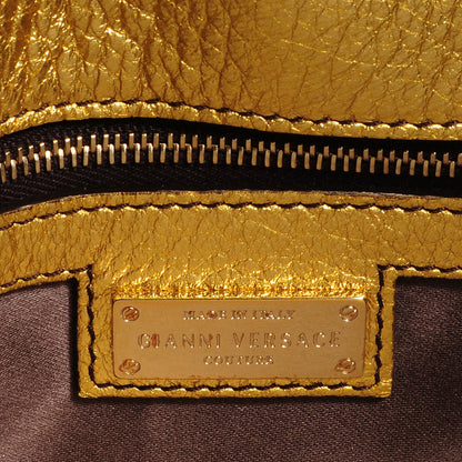 Versace Leather Couture Shoulder Bag Gold 6 of 9