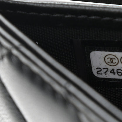 Chanel Lambskin Camellia Wallet on Chain WOC Black 8 of 12