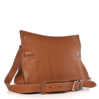 Hermes Taurillon Clemence Jypsiere 34 Gold 3 of 8