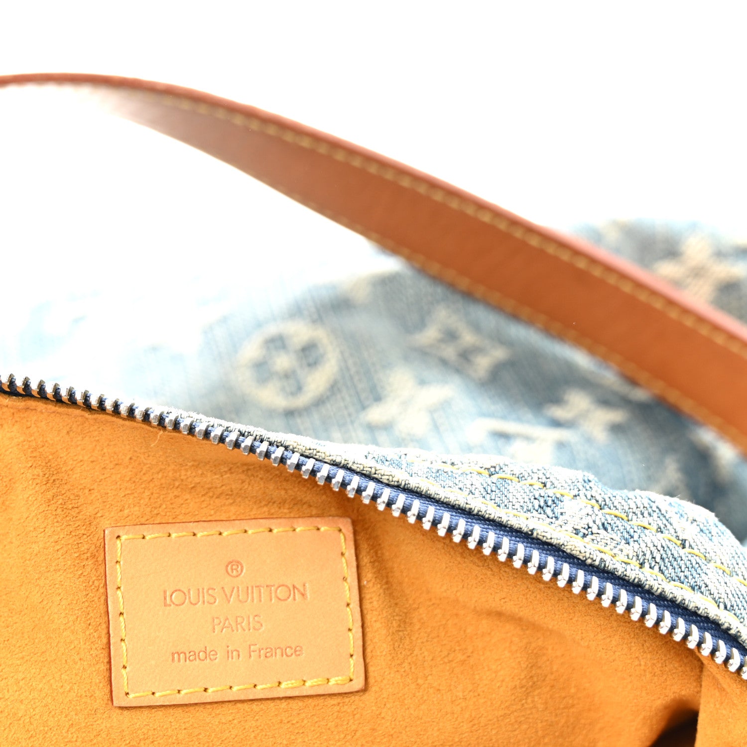 Louis Vuitton Monogram Denim Baggy PM Blue 6 of 9
