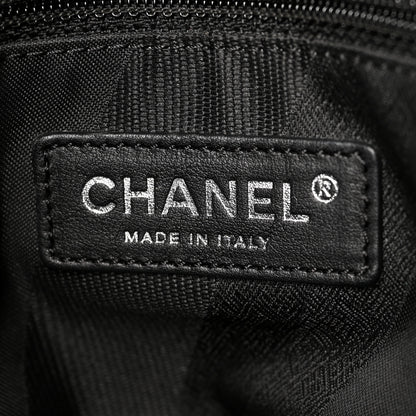 Chanel Glazed Calfskin Lambskin Portobello Tote Black 6 of 11