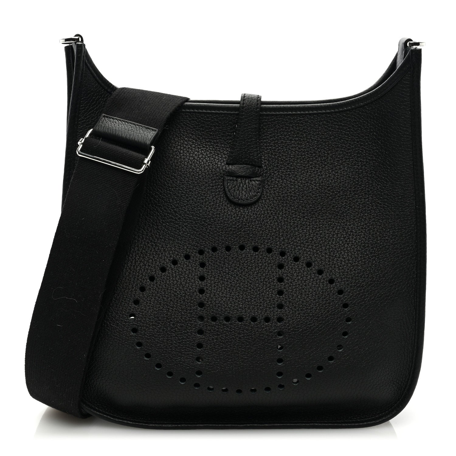 Hermes Taurillon Clemence Evelyne III PM Black 1 of 9