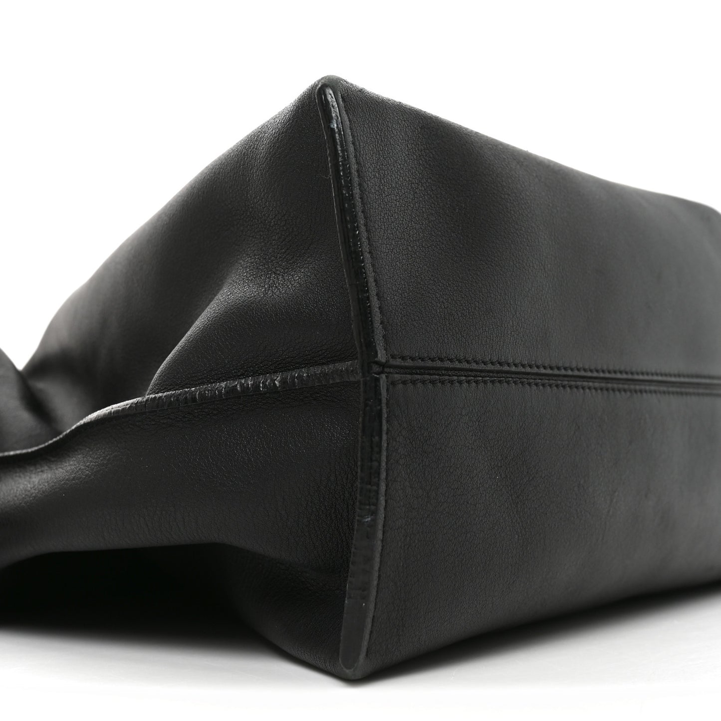 Calfskin Flamenco Knot Bag Black