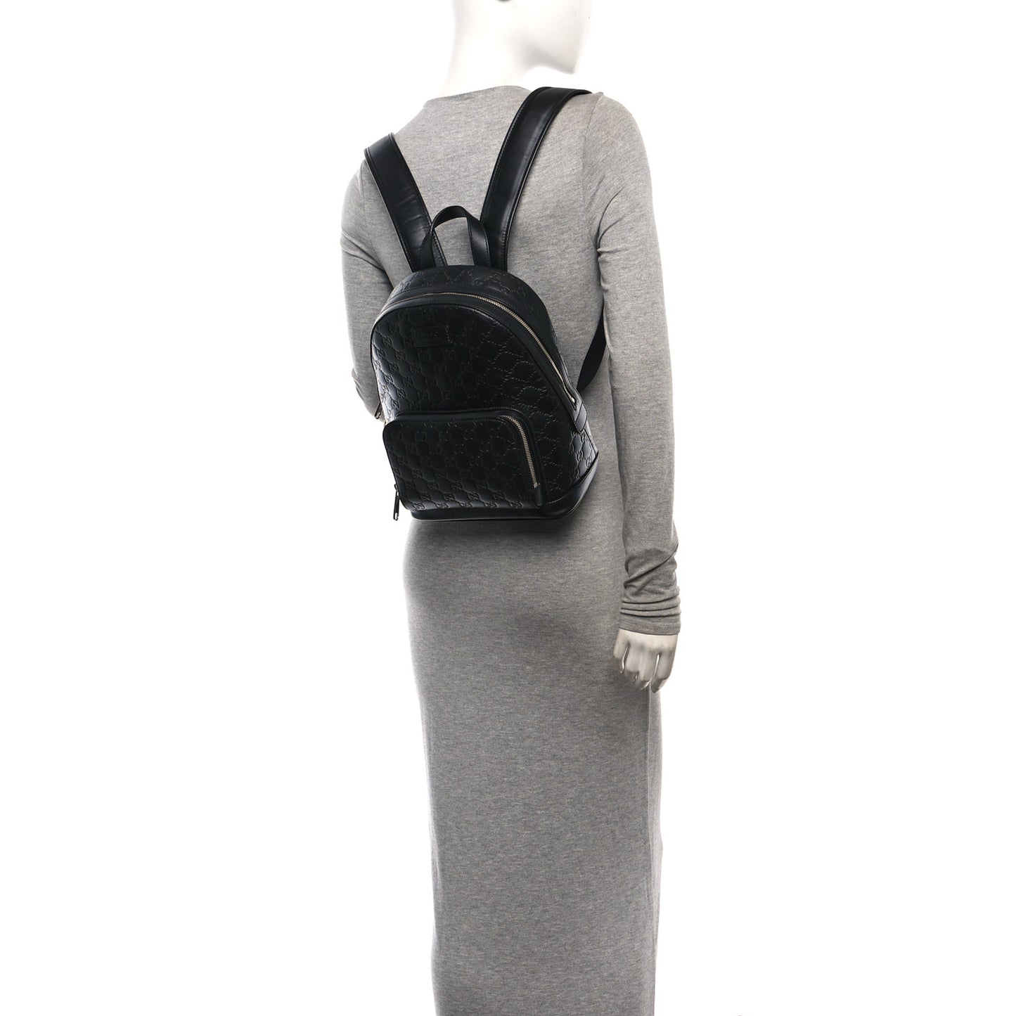 Guccissima Signature Small Day Backpack Black