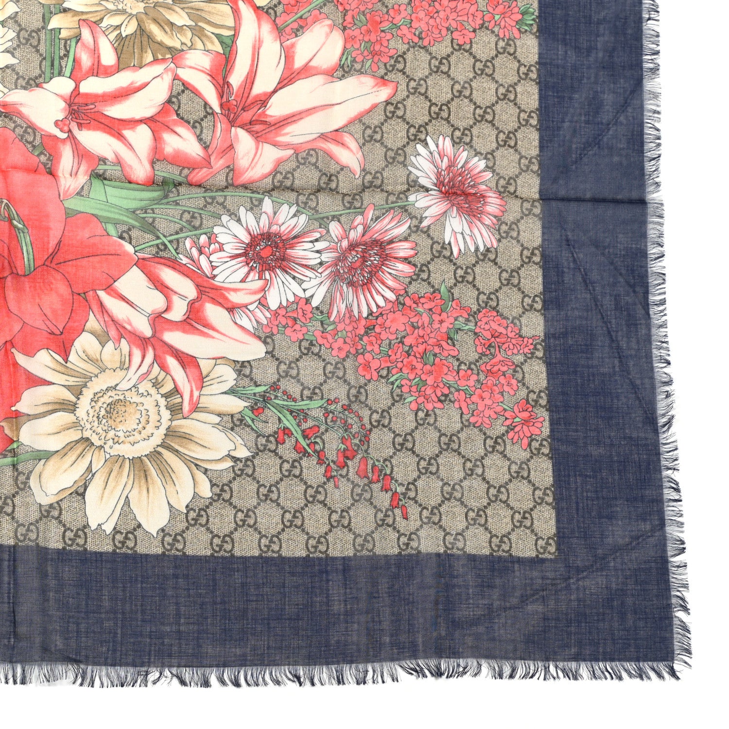 Gucci Modal Silk Spring Bouquet Scarf 2 of 4