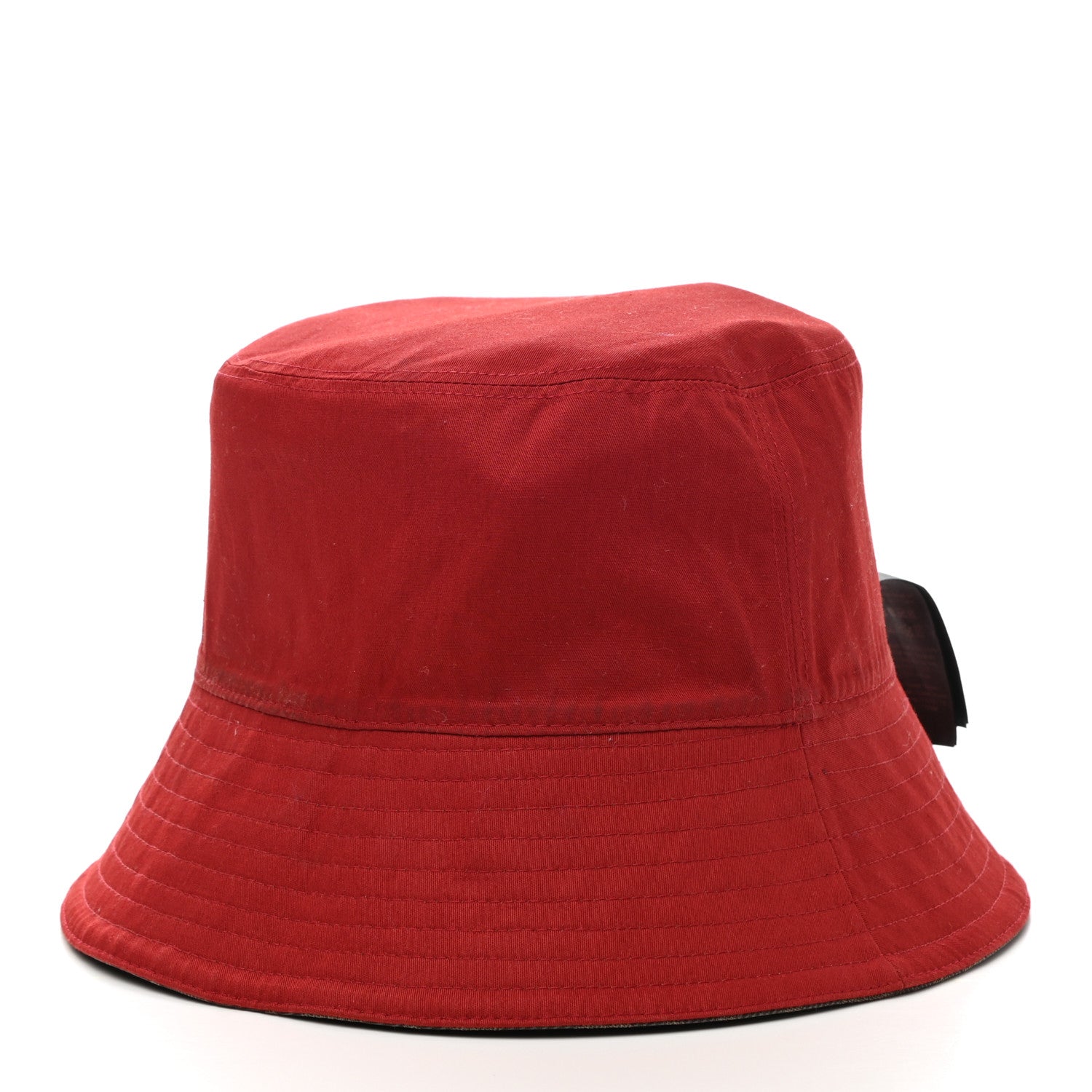 Fendi Technical Fabric FF Reversible Bucket Hat L Tobacco Red 8 of 17