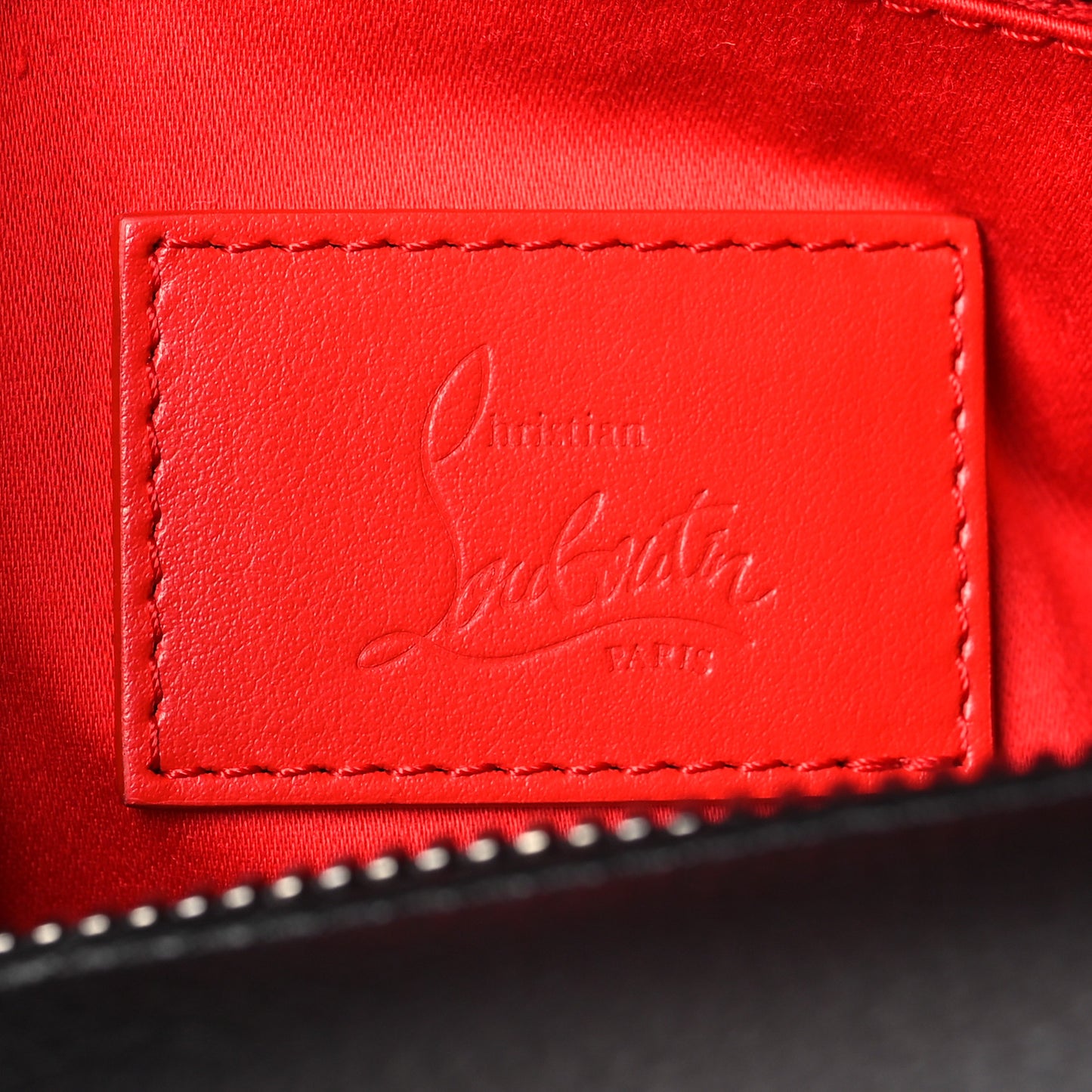 Calfskin Sneakender Studded Duffle Bag Black