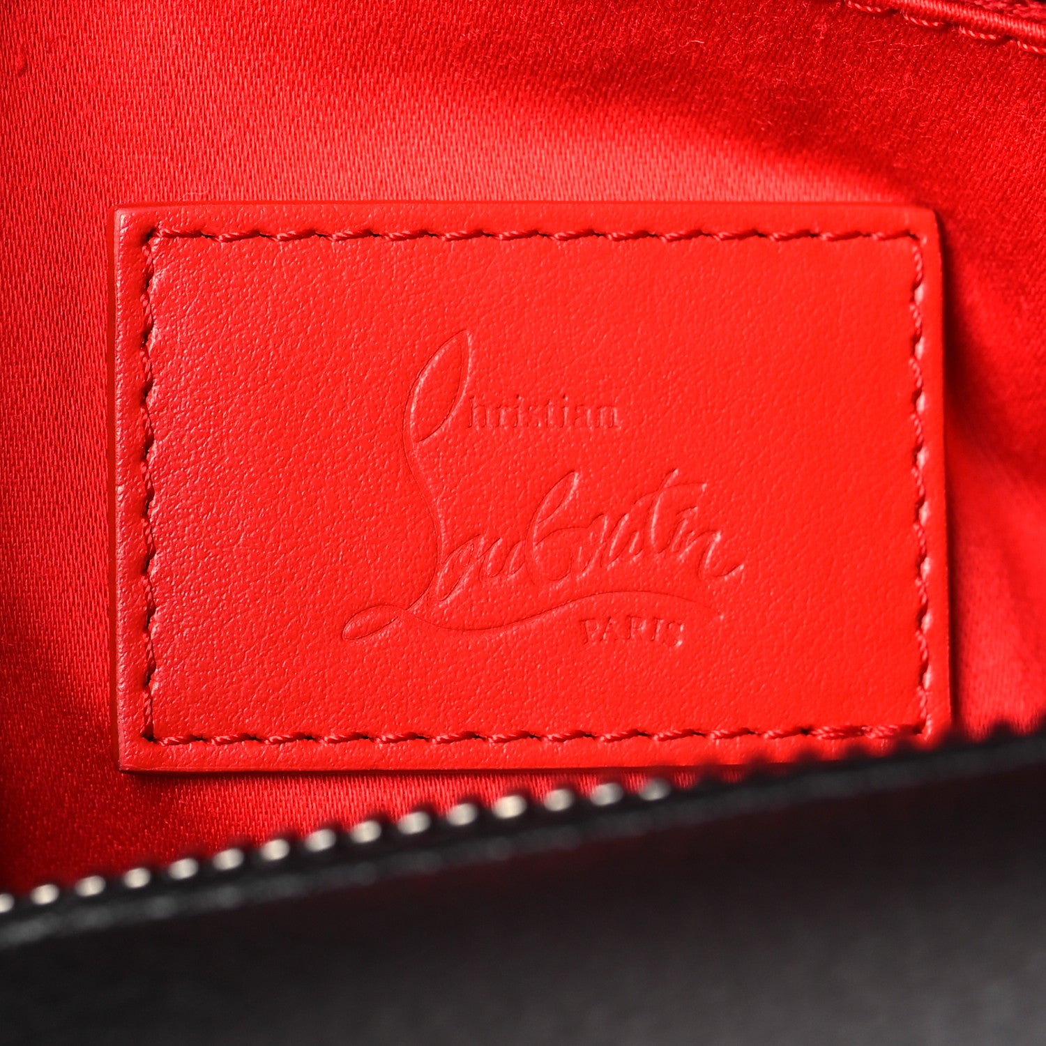 Christian Louboutin Calfskin Sneakender Studded Duffle Bag Black 5 of 8