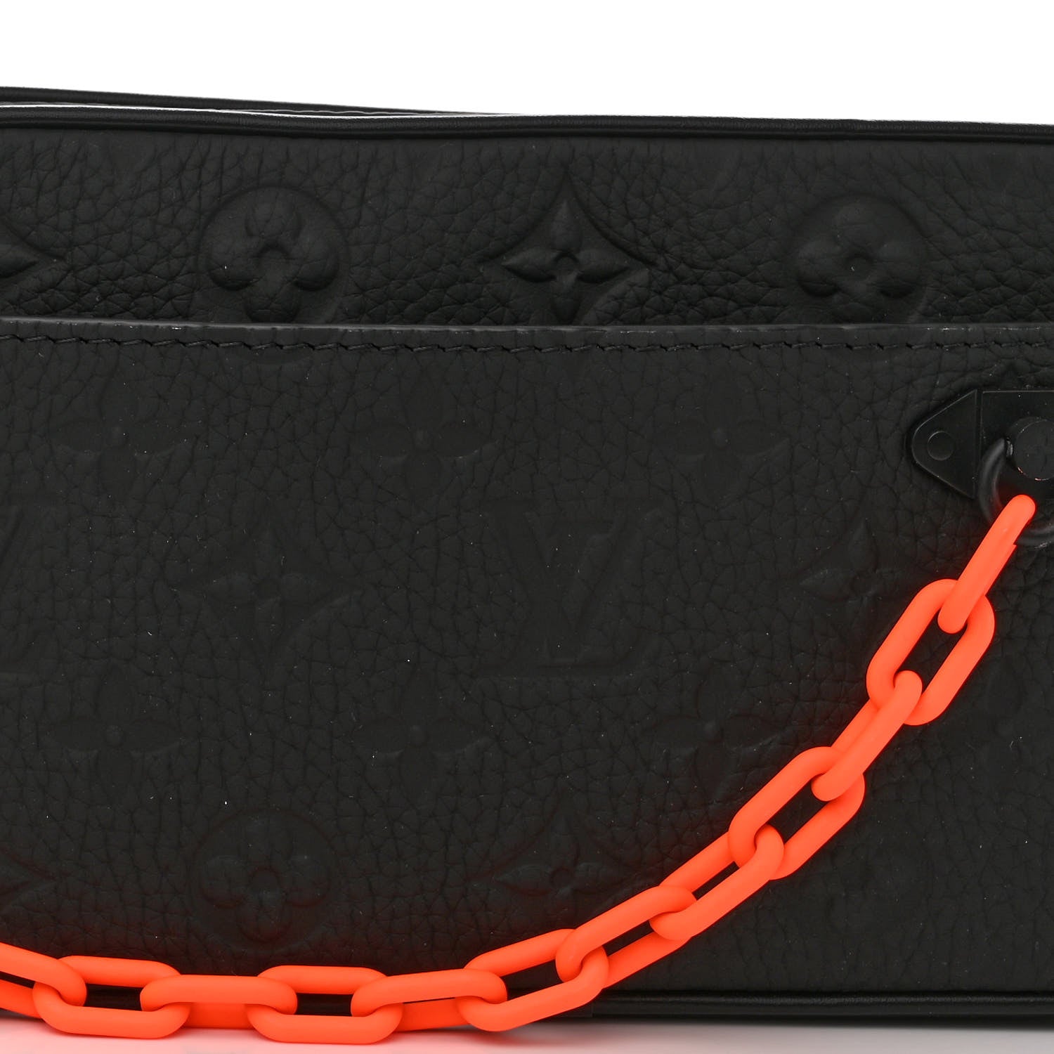 Louis Vuitton Taurillon Monogram Uniformes Solar Ray Soft Pochette Volga Belt Bag Black 7 of 9