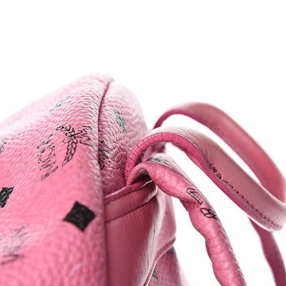 MCM Visetos Medium Sprinkle Stud Stark Backpack Pink 17 of 21