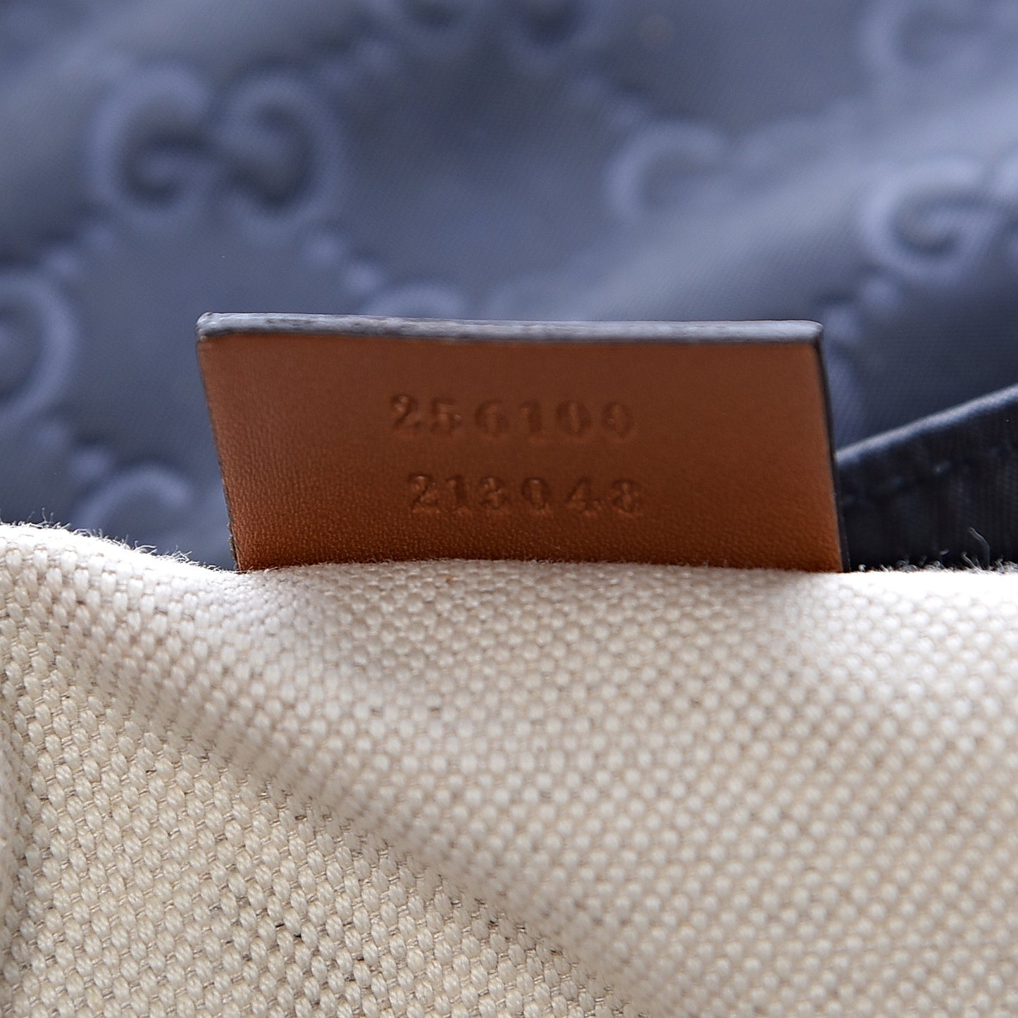 Nylon Monogram Signature Web Small Messenger Navy