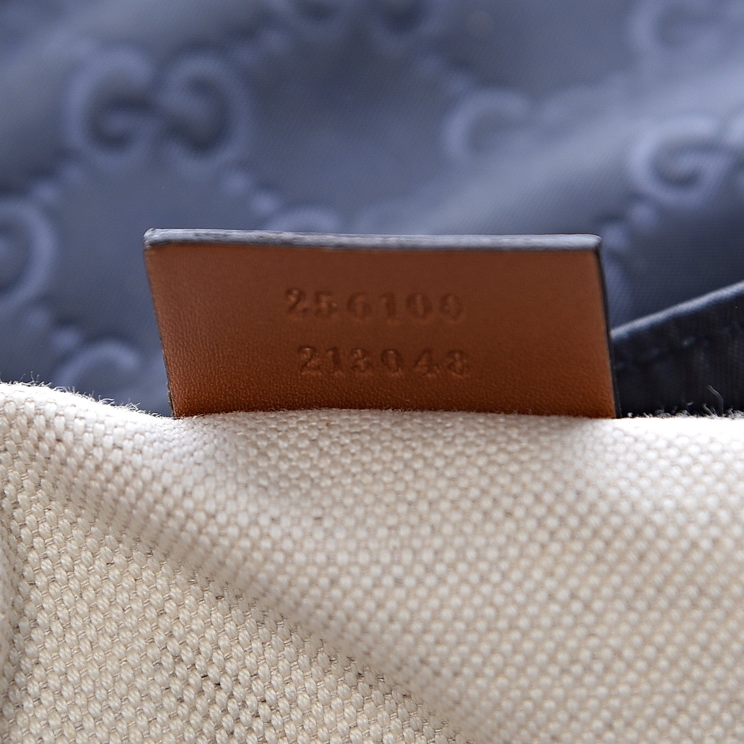 Gucci Nylon Monogram Signature Web Small Messenger Navy 7 of 10