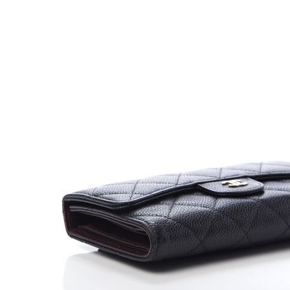 Chanel Caviar Quilted Large Flap Wallet Black 6 of 12