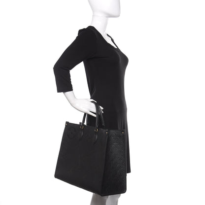 Louis Vuitton Empreinte Monogram Giant Onthego GM Black 3 of 11