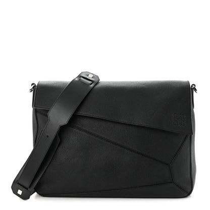 Loewe Calfskin Puzzle Messenger Bag Black 1 of 9