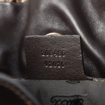 Gucci Crystal Monogram Small Hysteria Bag Brown 8 of 8