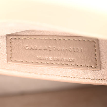 Saint Laurent Smooth Calfskin Medium Monogram Sunset Satchel Blanc Vintage 7 of 10