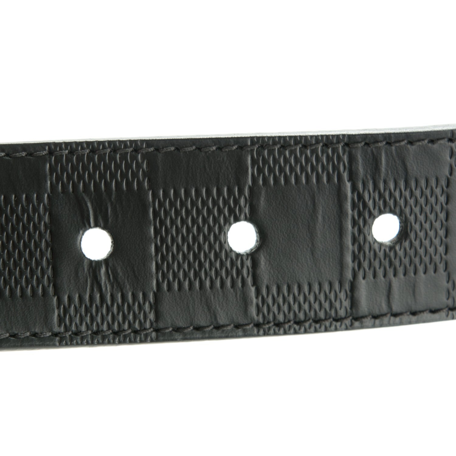 Louis Vuitton Damier Calfskin Boston Reversible Belt 95 38 Black 4 of 5