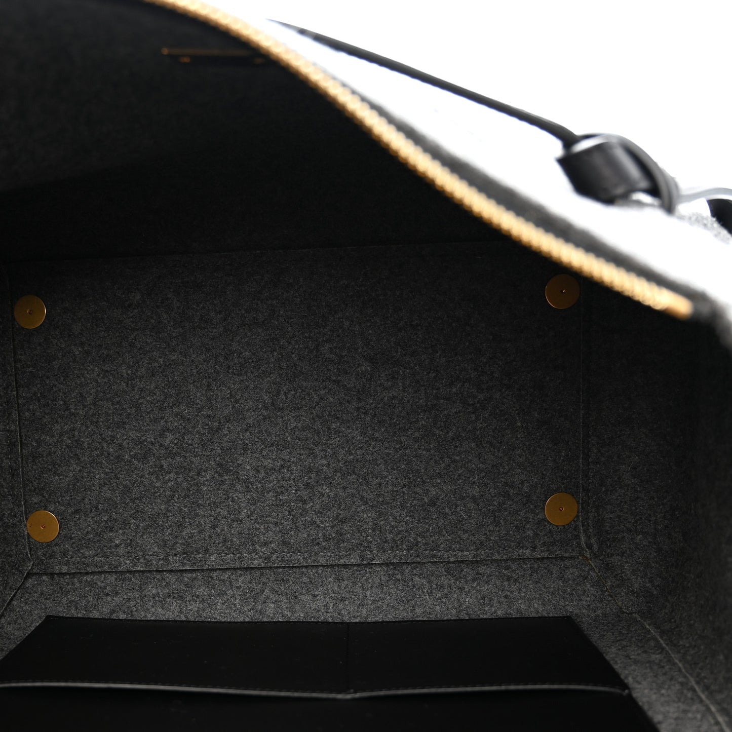 Felt Smooth Calfskin Mini Belt Bag Grey