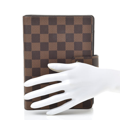 Louis Vuitton Damier Ebene Medium Ring Agenda Cover 2 of 8