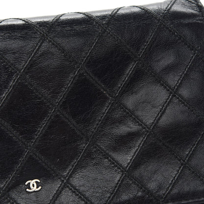 Chanel Lambskin Diamond Stitched Wallet On Chain WOC Black 12 of 13