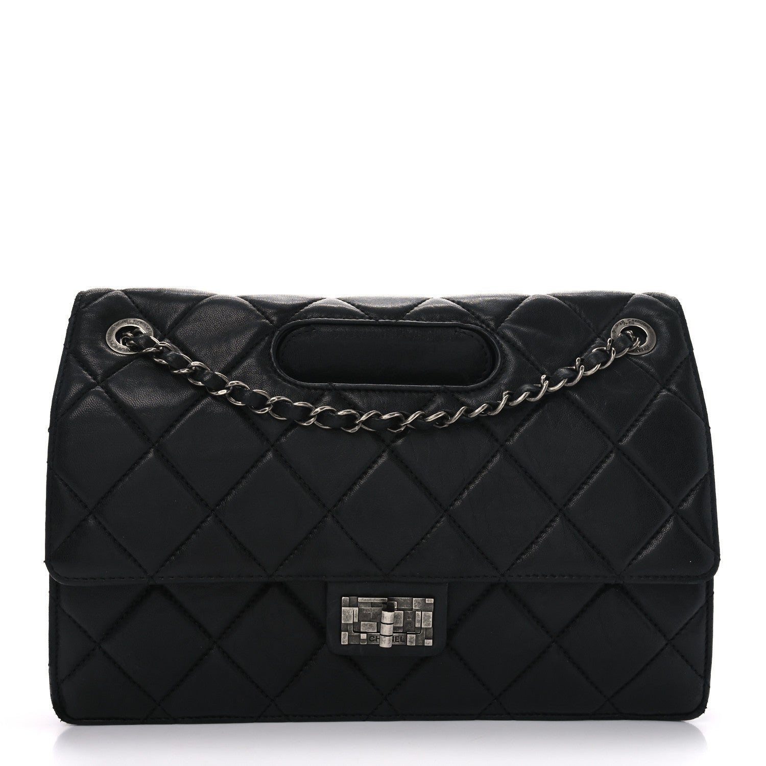 Chanel Washed Lambskin Jumbo Take Away Flap Black 1 of 10