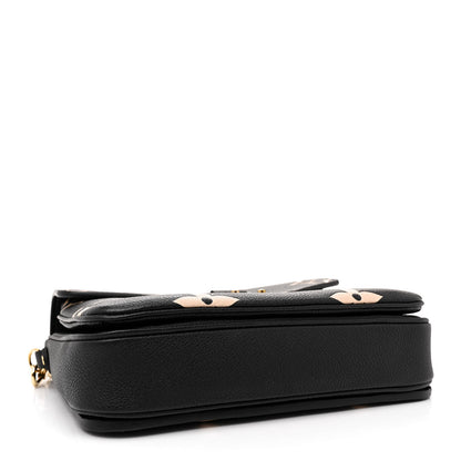 Louis Vuitton Empreinte Monogram Giant Pochette Metis Black Beige 4 of 12