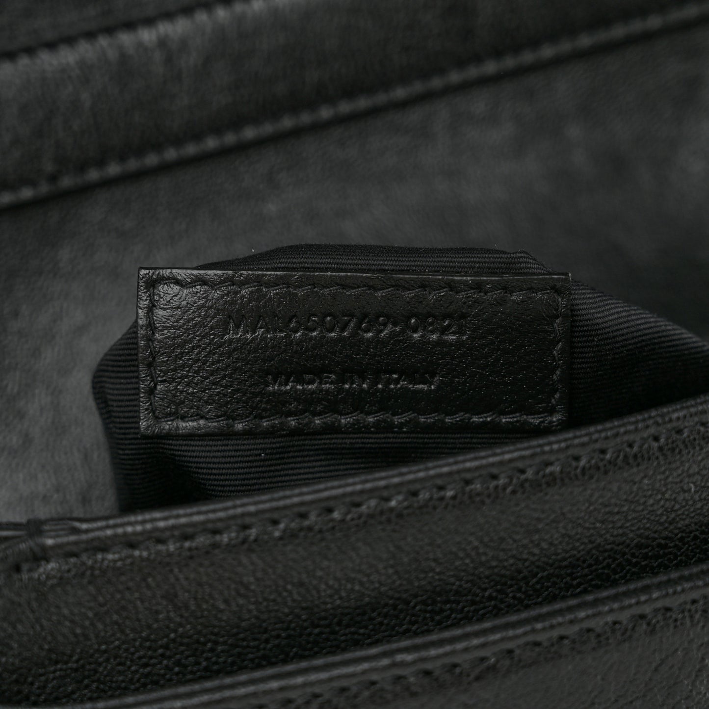 Lambskin Quilted Mini Becky Chain Bag Black