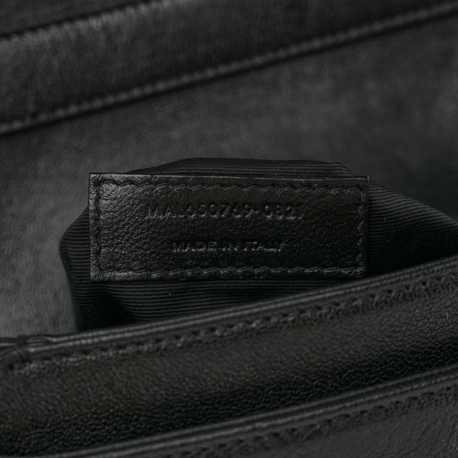 Saint Laurent Lambskin Quilted Mini Becky Chain Bag Black 6 of 9