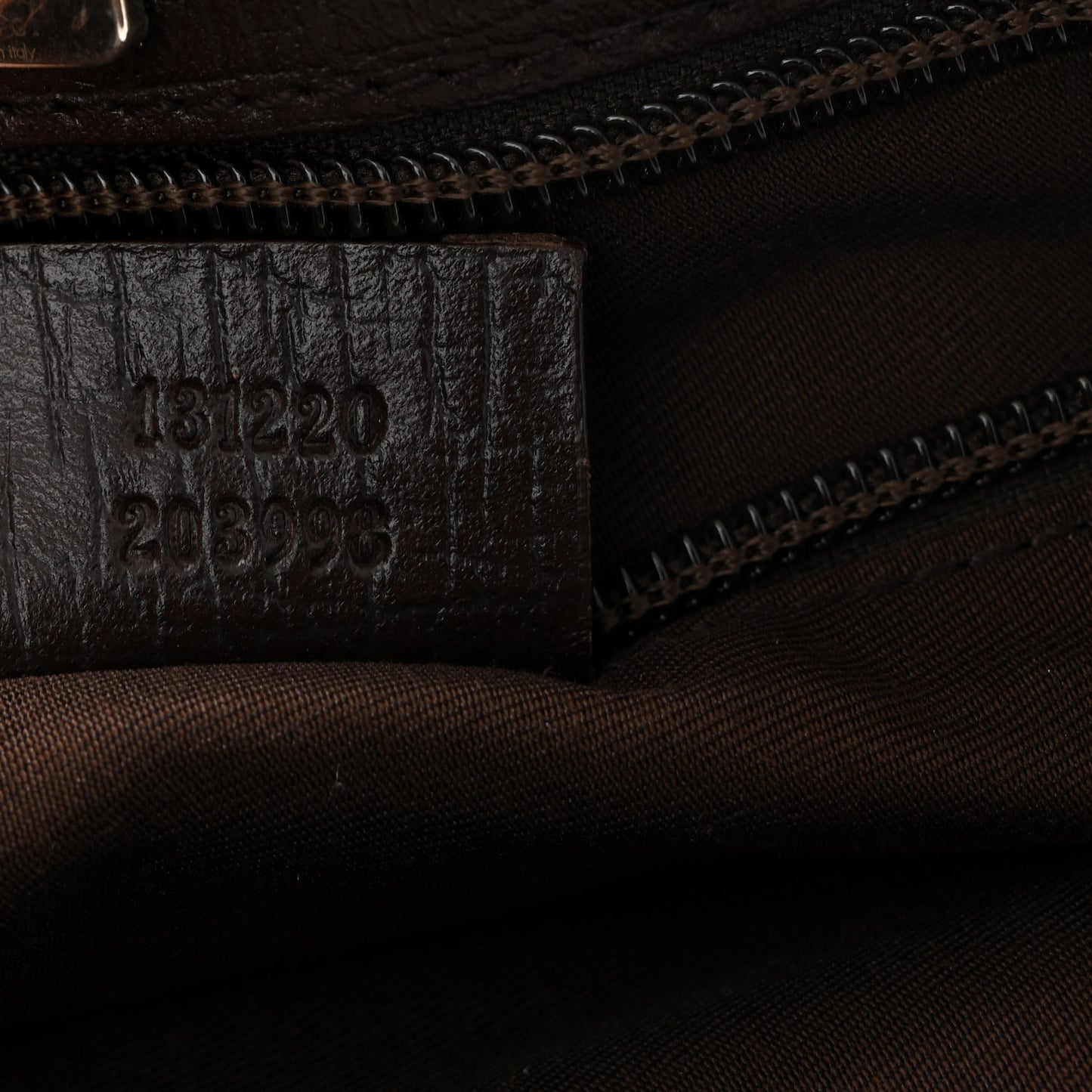 GG Plus Monogram Small Vertical Tote Dark Brown