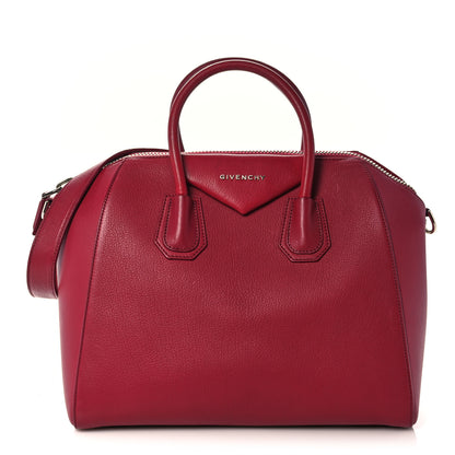Givenchy Sugar Goatskin Medium Antigona Red 1 of 10