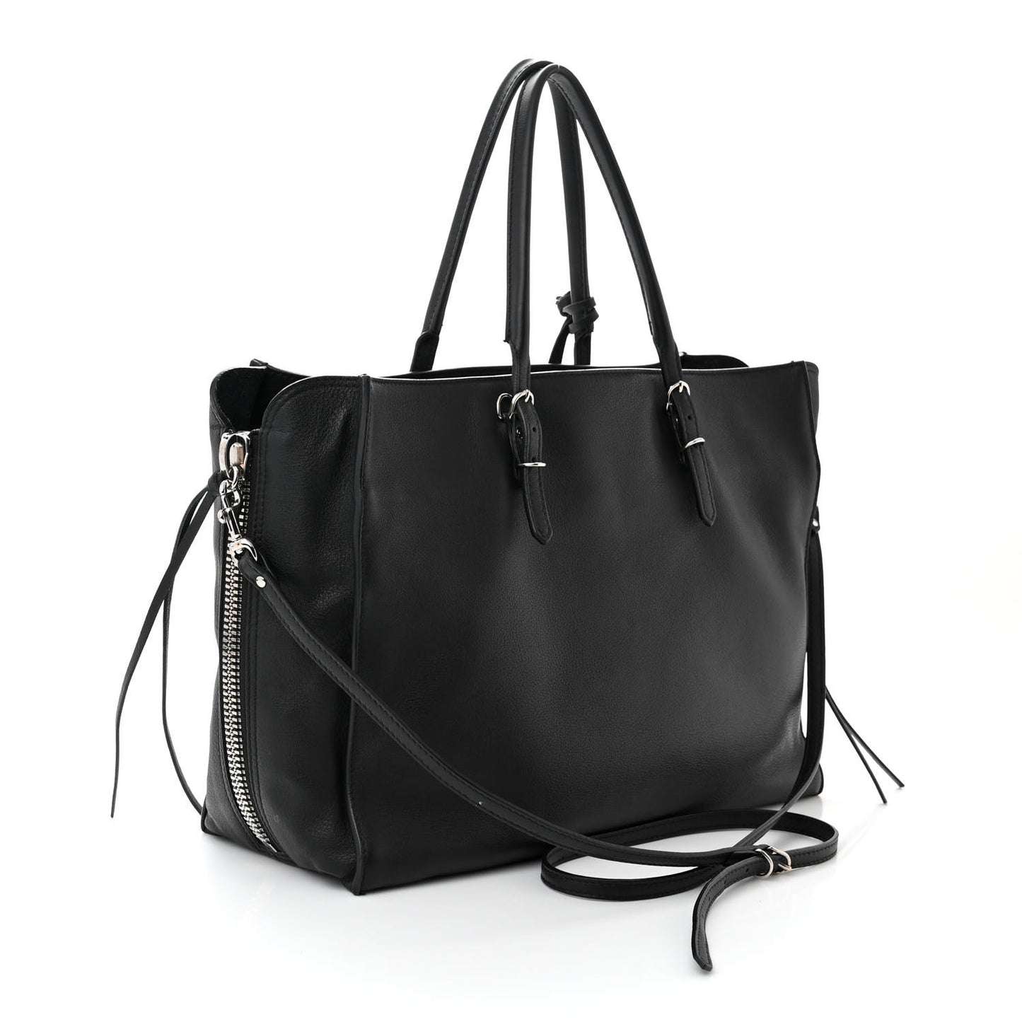 Veau Papier B4 Zip Around Tote Black