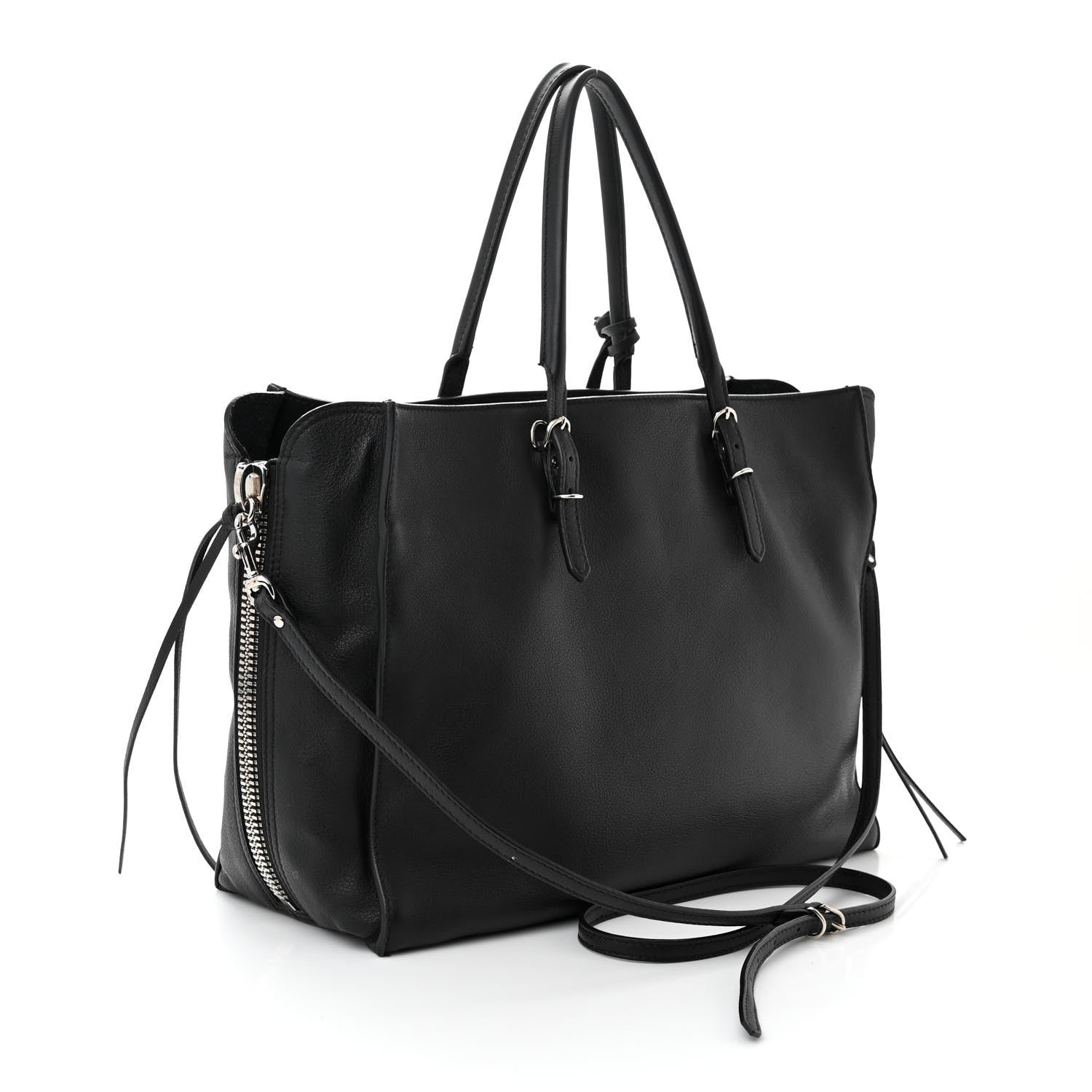 Balenciaga Veau Papier B4 Zip Around Tote Black 3 of 12