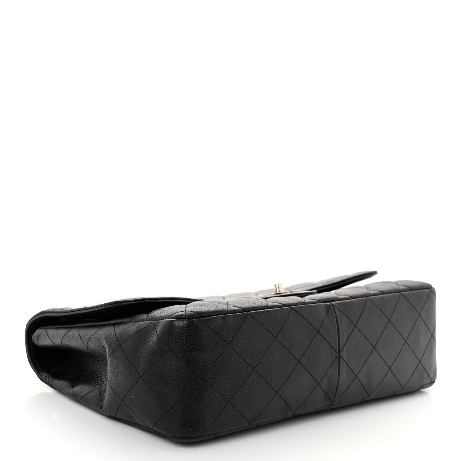 Chanel Caviar Quilted Jumbo Single Flap Black 4 of 9