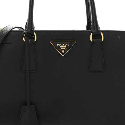 Prada Saffiano Lux Large Galleria Double Zip Tote Black 8 of 16