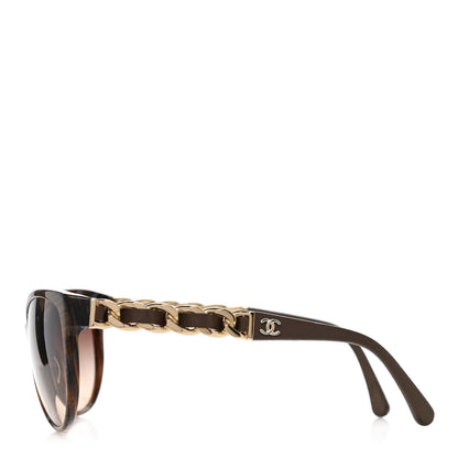 Chanel Acetate CC Chain Sunglasses 5215Q Brown 3 of 9