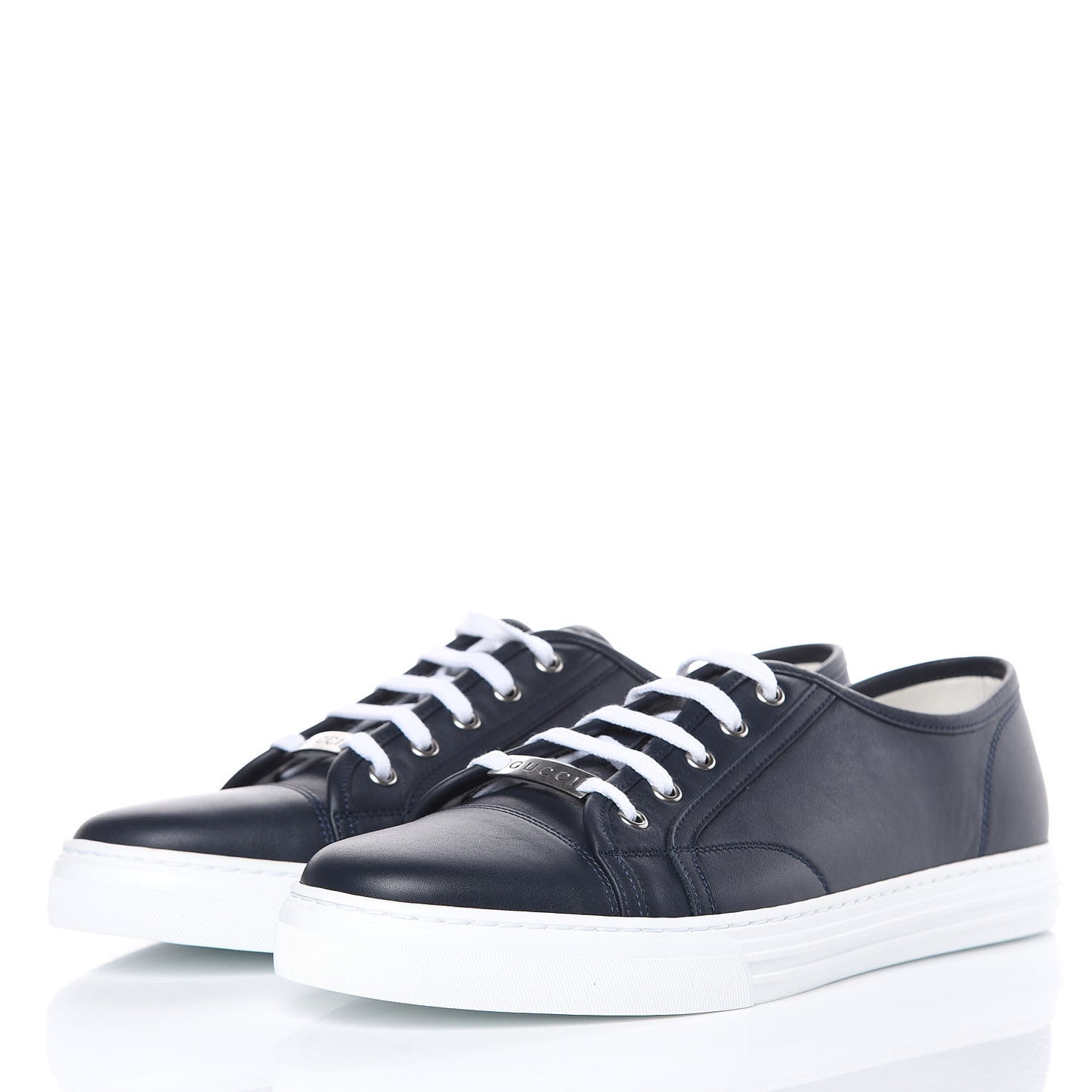 Calfskin Miro Soft Mens Lace Up Sneakers 10.5 Blue
