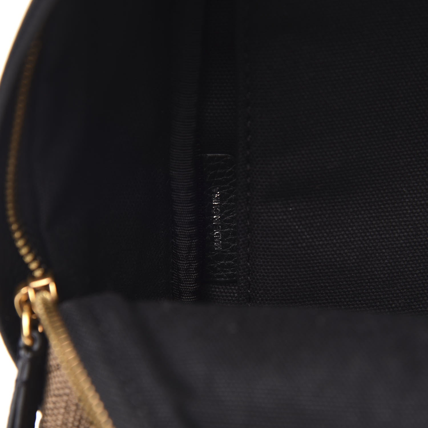 Burberry Mega Check Calfskin Abbeydale Simple Backpack Black Camel 6 of 9