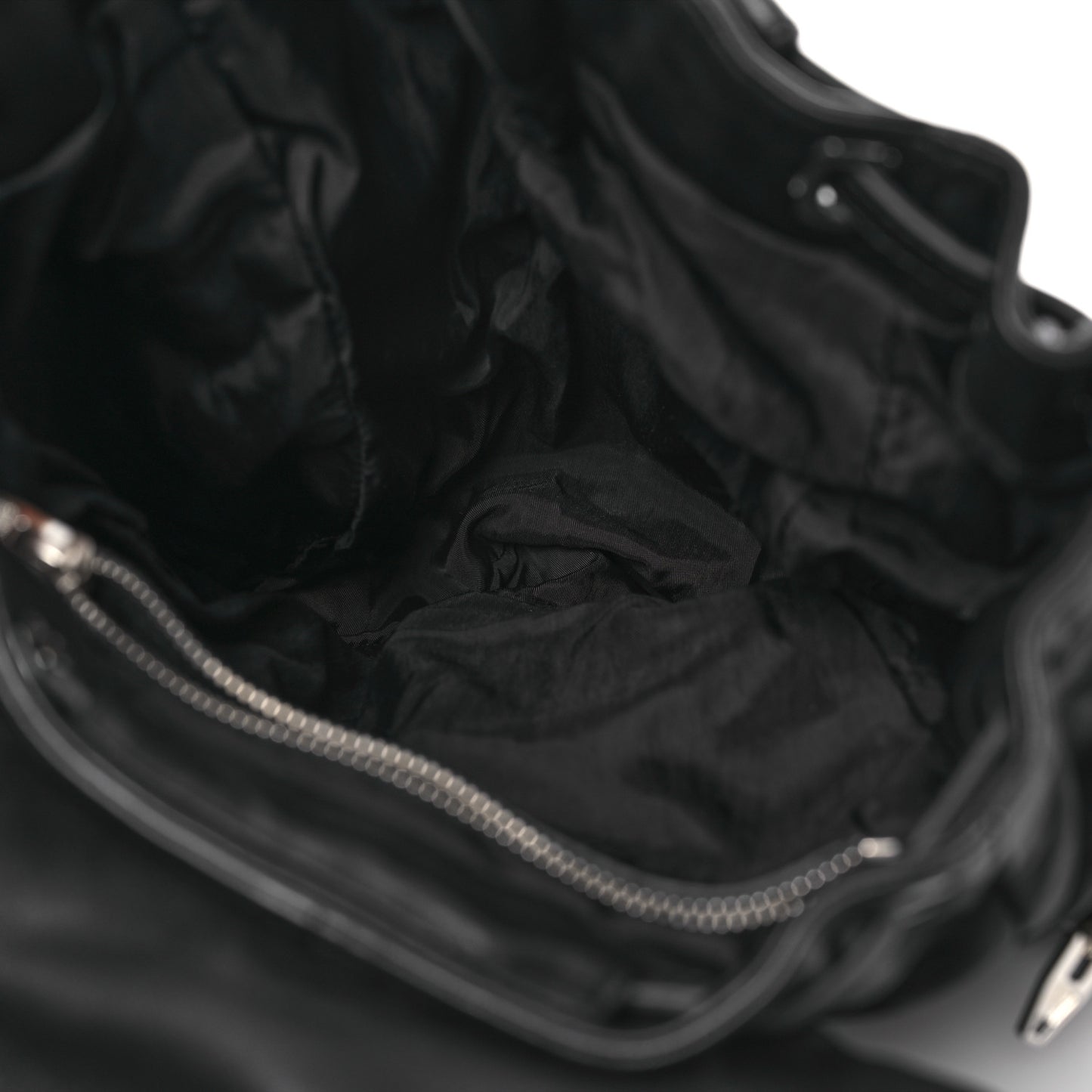Lambskin Marti Backpack Bag Washed Black Rhodium Hardware