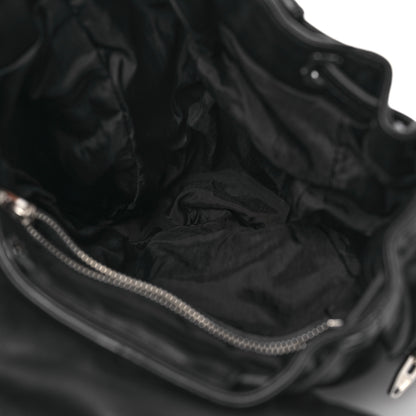Alexander Wang Lambskin Marti Backpack Bag Washed Black Rhodium Hardware 5 of 11