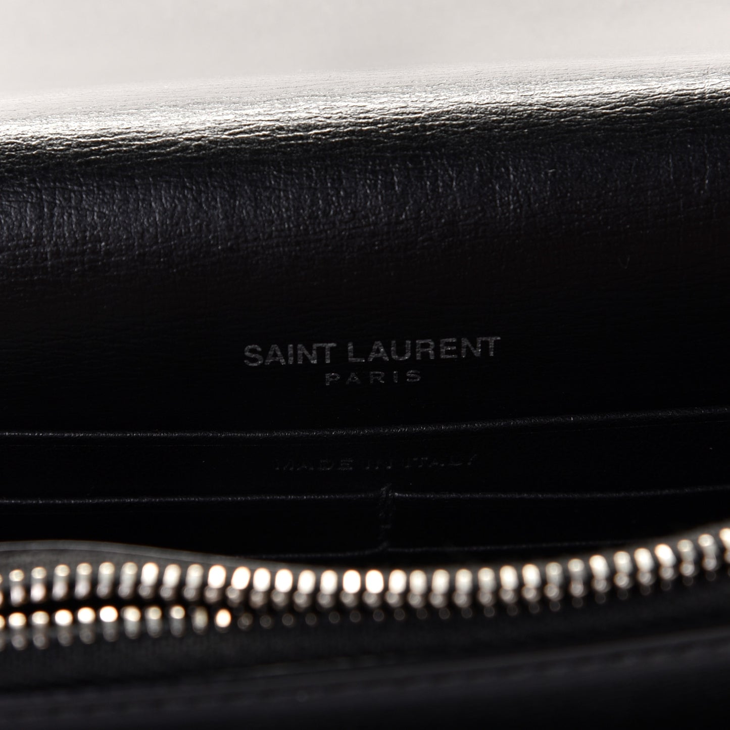 Calfskin Monogram Sunset Chain Wallet Black