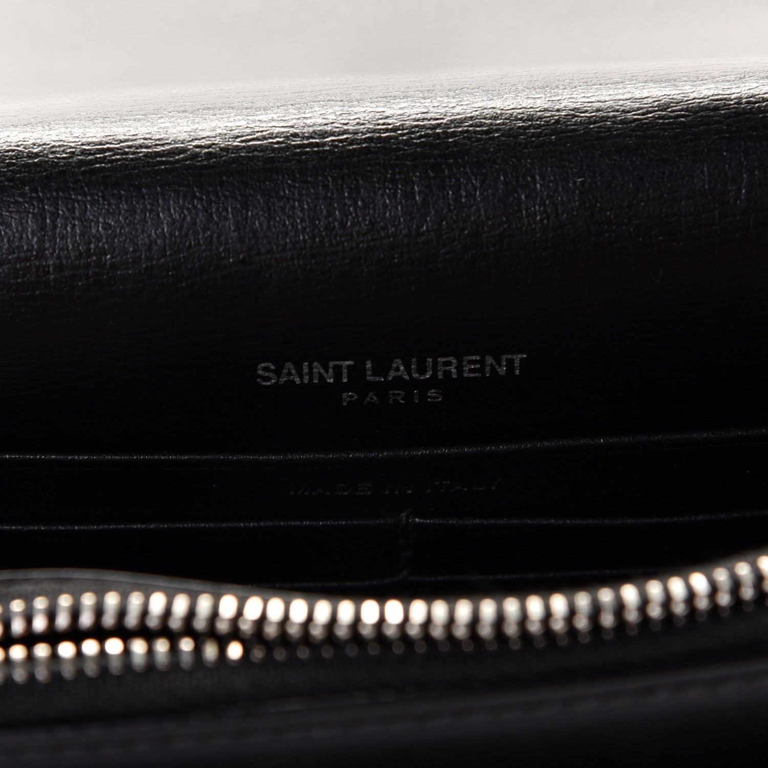 Saint Laurent Calfskin Monogram Sunset Chain Wallet Black 5 of 8