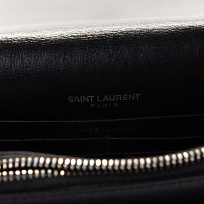Saint Laurent Calfskin Monogram Sunset Chain Wallet Black 5 of 8