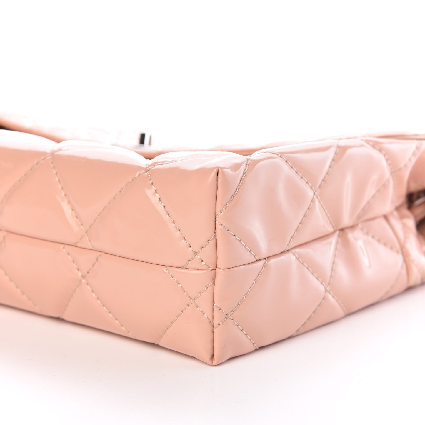 Vinyl Quilted In The Business Flap Bag Pink