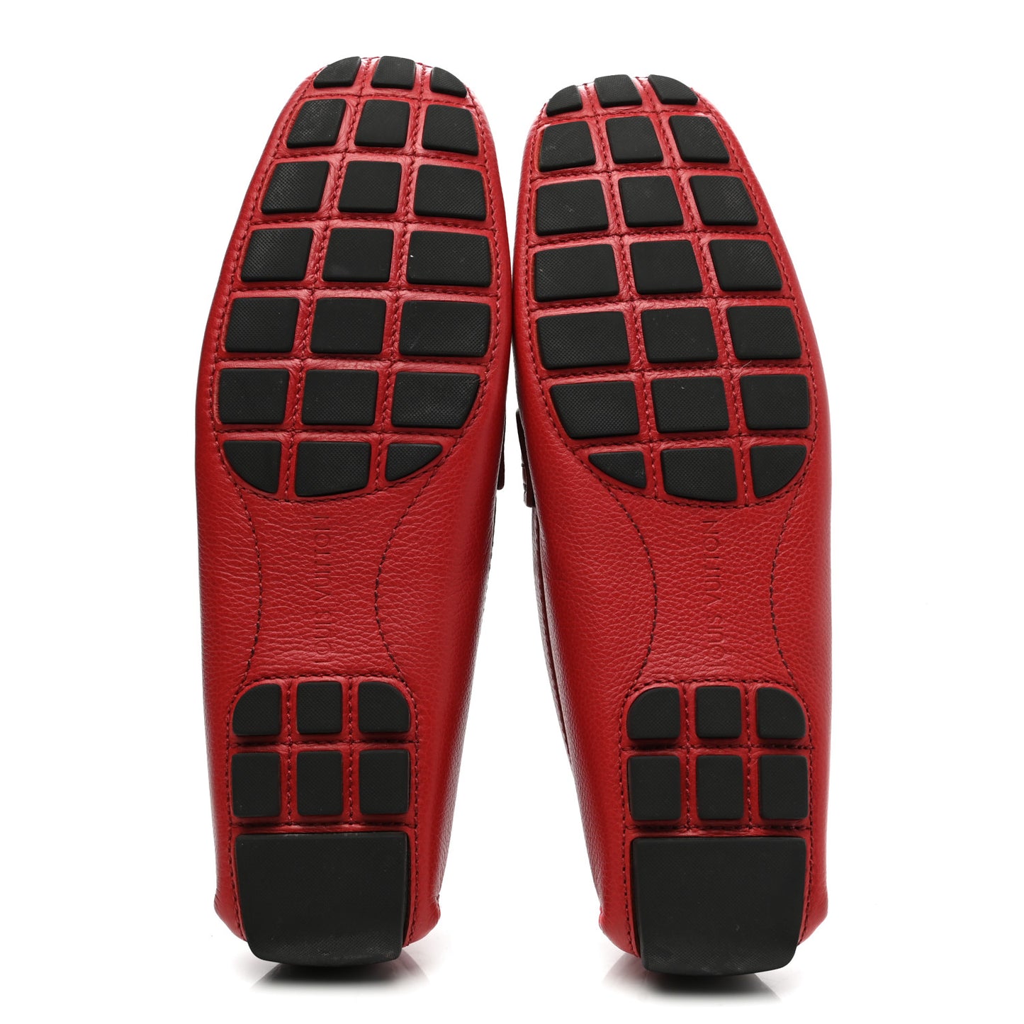 Calfskin Mens Monte Carlo Car Shoe Moccasin Loafers 11 Red
