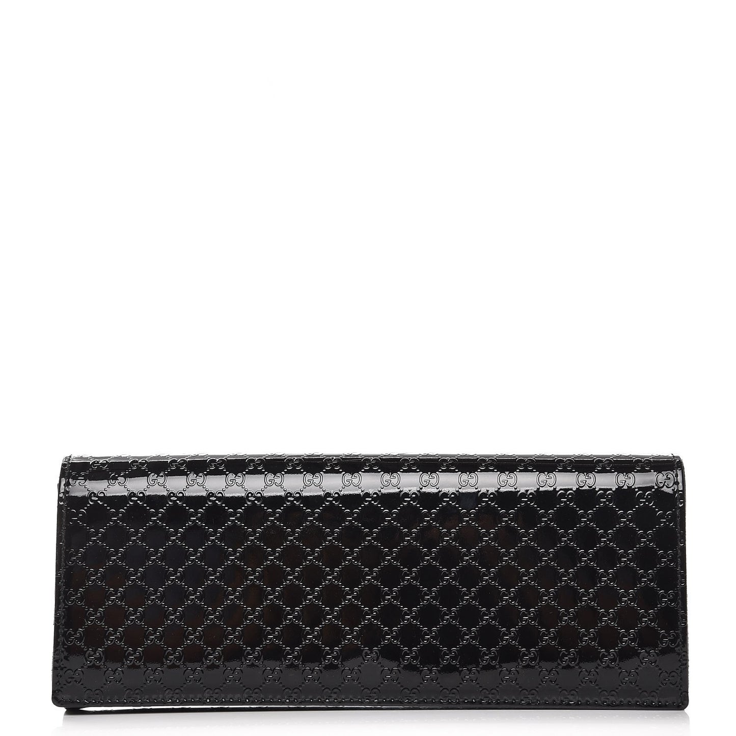 Patent Microguccissima Small Broadway Clutch Black