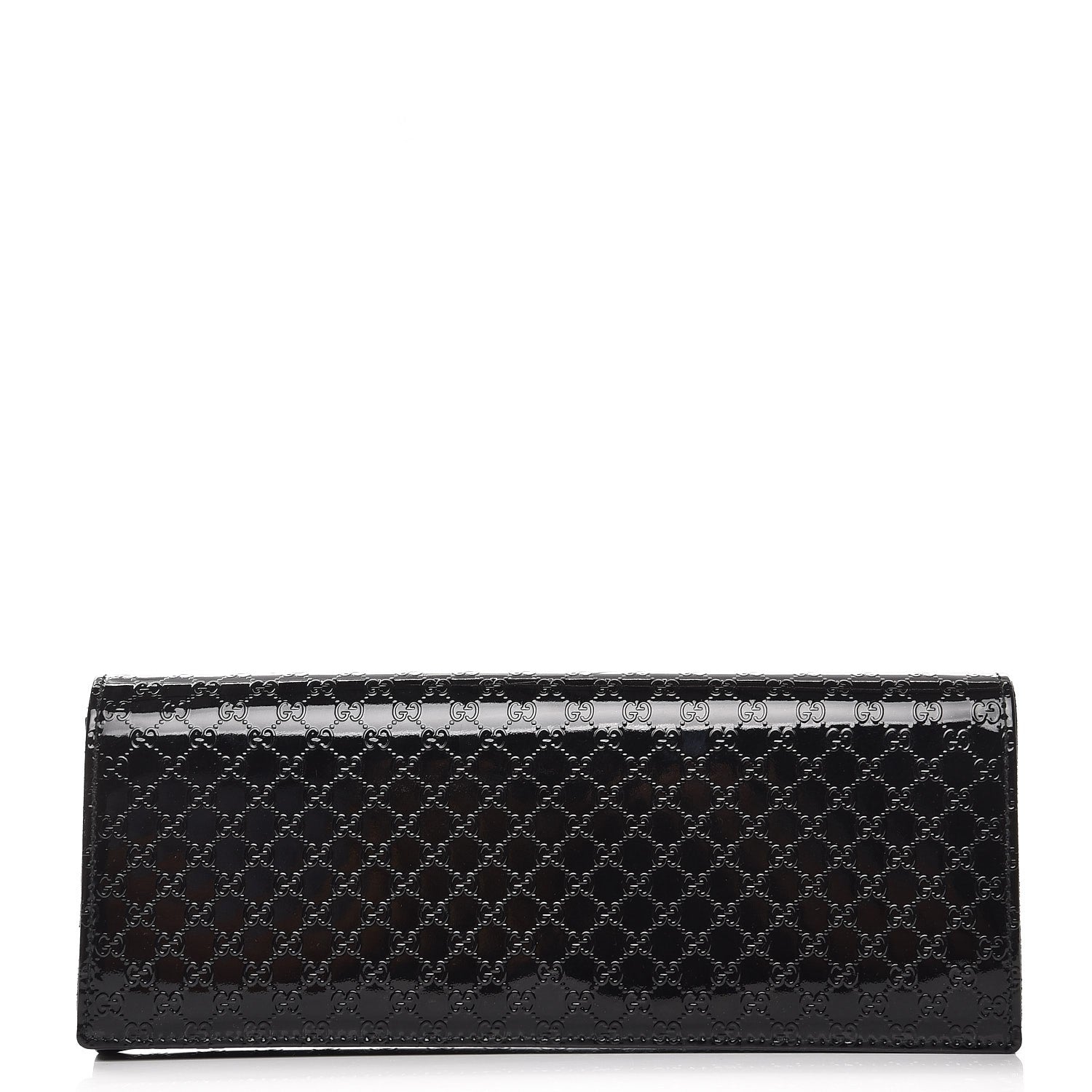 Gucci Patent Microguccissima Small Broadway Clutch Black 1 of 8