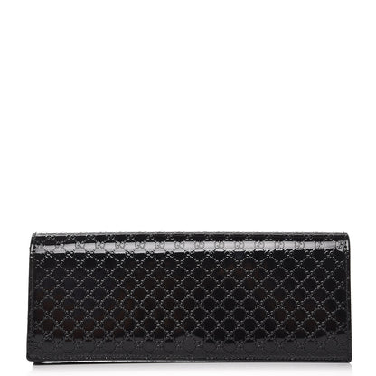 Gucci Patent Microguccissima Small Broadway Clutch Black 1 of 8