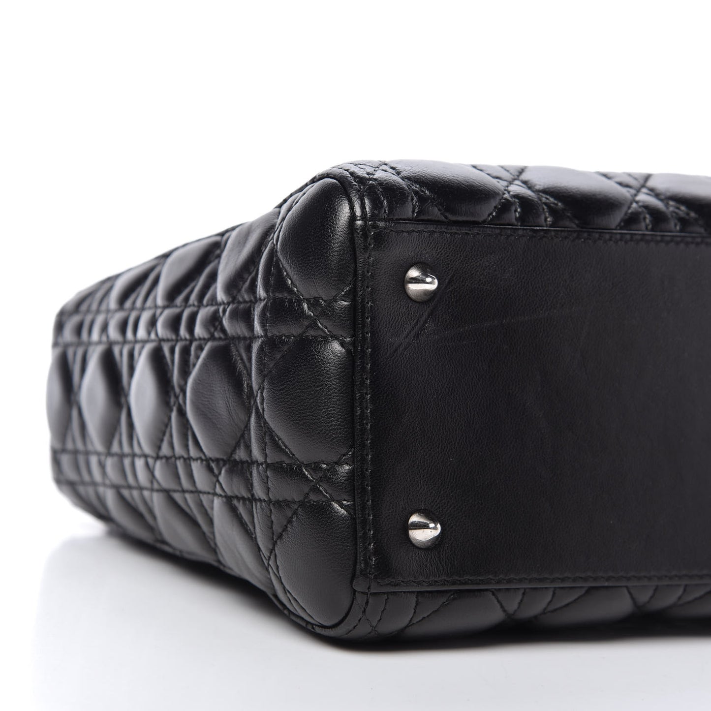 Lambskin Cannage Medium Lady Dior Black